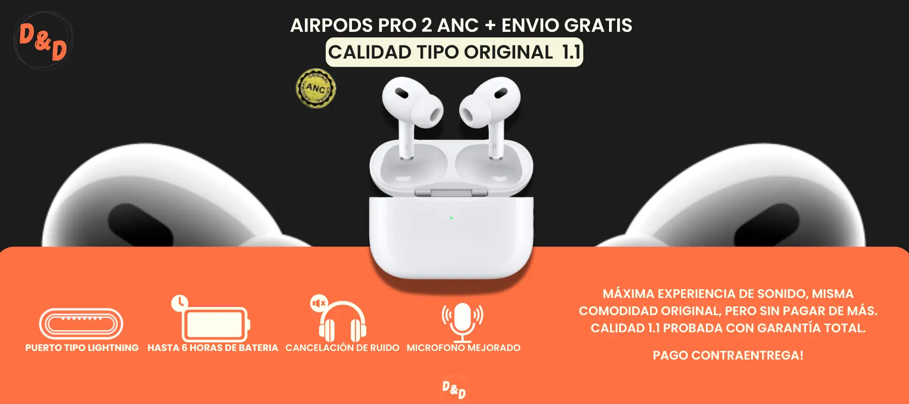 AIRPODS PRO DE SEGUNDA GENERACIÓN ANC