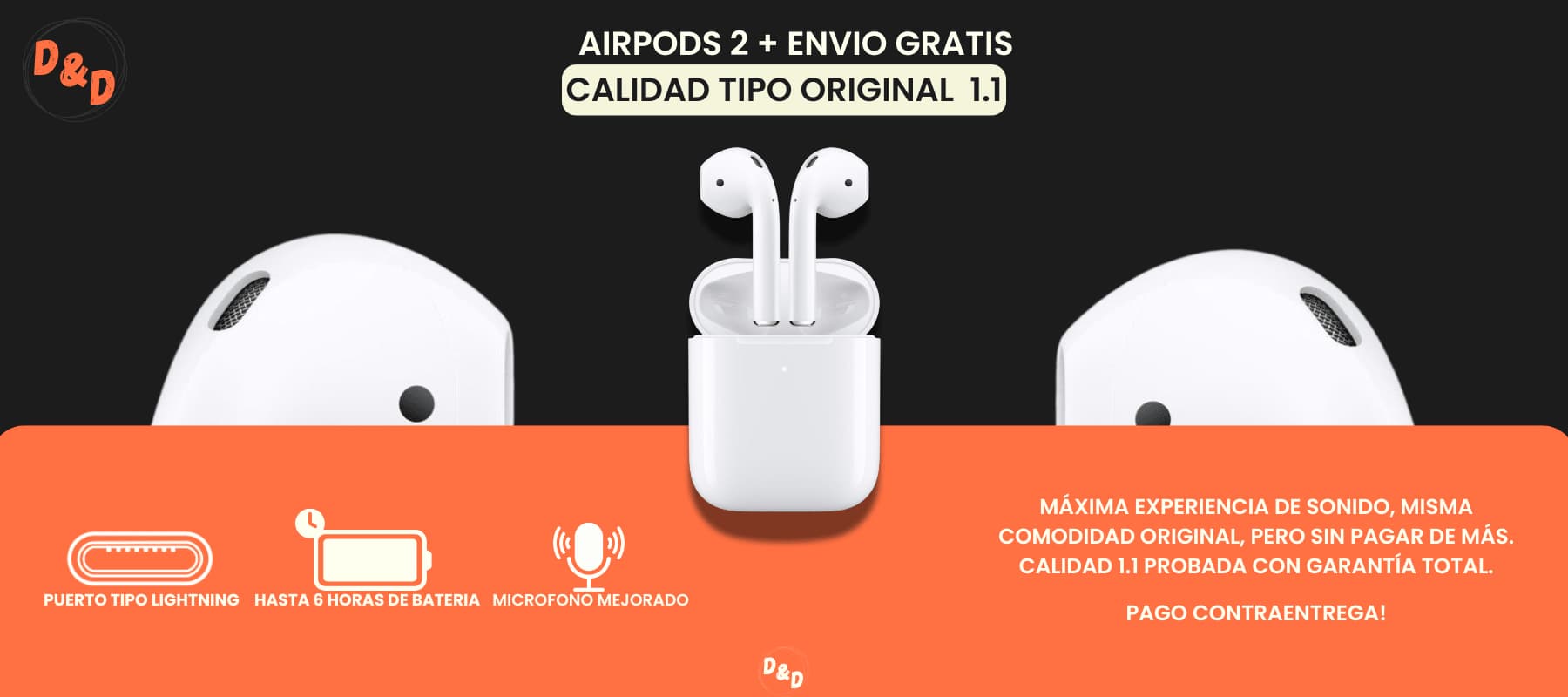 AIRPODS DE SEGUNDA GENERACIÓN